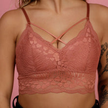 Load image into Gallery viewer, Luna Lace Bralette - Brick