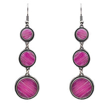 Load image into Gallery viewer, Dangling Agate Stone Earrings - 3 Colors