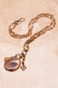 Taupe Mix Gizelle Necklace