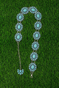 Girls Aqua Concho Belt
