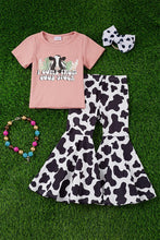 Load image into Gallery viewer, Girls Set &quot;I Came From Good Stock&quot; Tee &amp; Bell Bottoms

