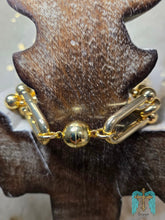 Load image into Gallery viewer, 18K Plated Large Link Necklace With Magnetic Closure - Jeans Jewels and Jesus Boutique
