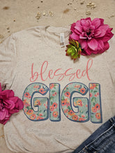 Load image into Gallery viewer, Gigi Floral Blessed Tee
