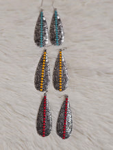 Load image into Gallery viewer, Western Texture Teardrop Dangle Earrings - 3 Colors
