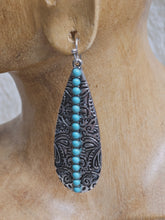 Load image into Gallery viewer, Western Texture Teardrop Dangle Earrings - 3 Colors
