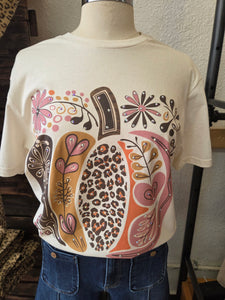 Pastel Pumpkin Fall Tee