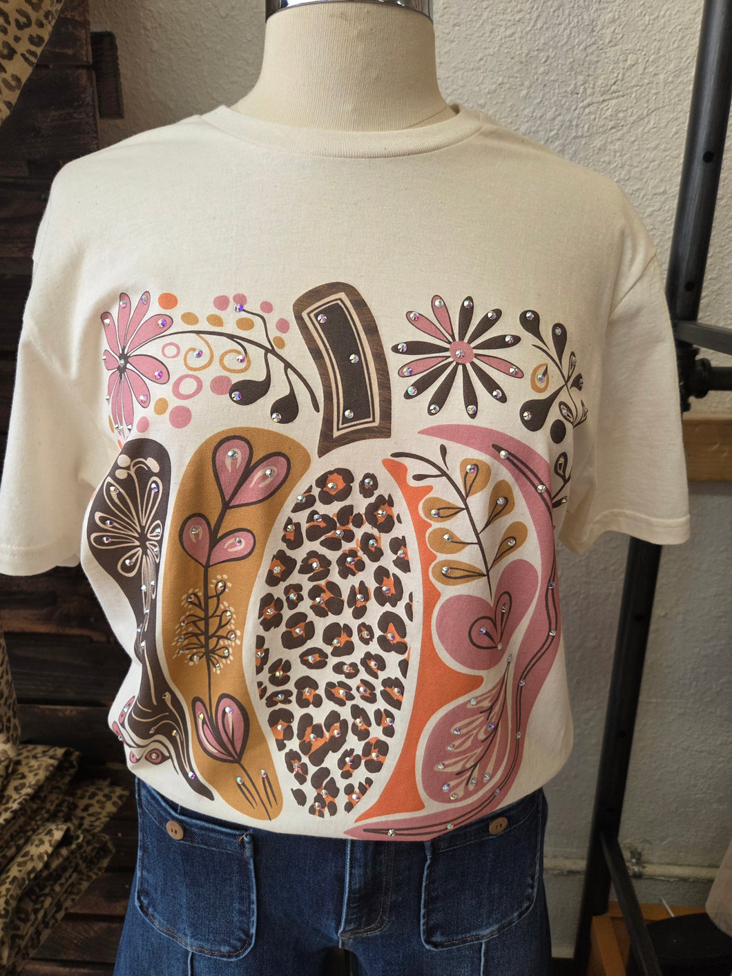 Pastel Pumpkin Fall Tee
