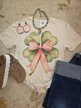 Load image into Gallery viewer, 4 Leaf Clover With Pink Bow - Jeans Jewels and Jesus Boutique
