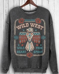 Wild West Dreamer Mineral Black Sweatshirt