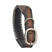 Load image into Gallery viewer, Oxy Daisy Hand-Tooled Leather Dog Collar
