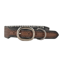 Load image into Gallery viewer, Oxy Daisy Hand-Tooled Leather Dog Collar
