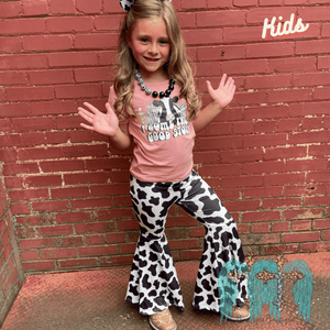 Girls Set "I Came From Good Stock" Tee & Bell Bottoms