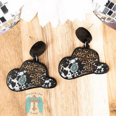 Laredo Ranchettes Cowgirl Hat Earrings