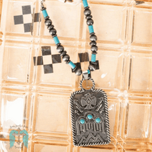 Load image into Gallery viewer, Falcon Hill Turquoise and Silver Pearl Necklace
