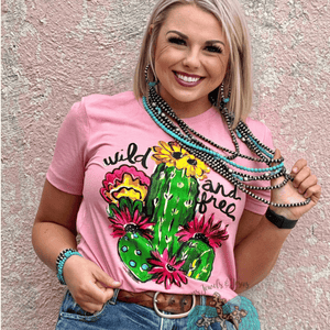 Callie Ann Stelter Wild & Free Cactus Tee