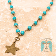 Load image into Gallery viewer, Short Sydney Turquoise Necklace
