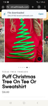 Load image into Gallery viewer, Puff Christmas Tree Tee
