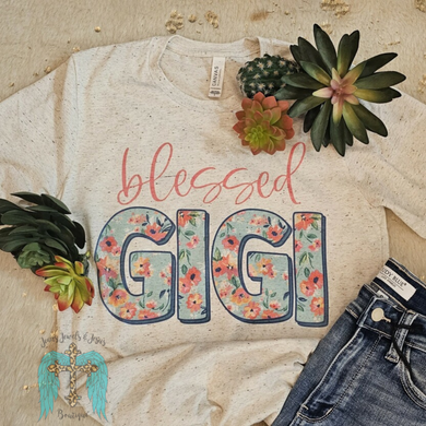 Gigi Floral Blessed Tee