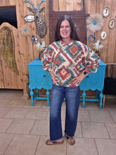 Load image into Gallery viewer, Aztec Country Rust Pullover - Jeans Jewels and Jesus Boutique
