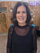 Load image into Gallery viewer, Black Mesh Top - Jeans Jewels and Jesus Boutique
