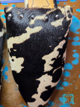 Load image into Gallery viewer, Black &amp; White Cowprint "Tint" Mule - Jeans Jewels and Jesus Boutique
