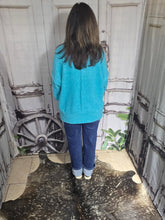 Load image into Gallery viewer, Brushed Crew Neck Sweater-Light Teal - Jeans Jewels and Jesus Boutique
