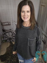 Load image into Gallery viewer, Brushed Ribbed Round Neck Top - Jeans Jewels and Jesus Boutique
