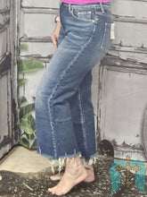 Load image into Gallery viewer, Crop Flare Denim Jeans - Jeans Jewels and Jesus Boutique
