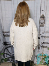 Load image into Gallery viewer, Twist Knitted Open Front Cardigan - Oatmeal
