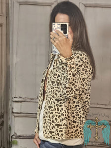 Leopard Corduroy Jacket