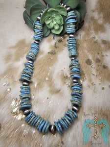 Turquoise Chip Necklace