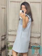 Load image into Gallery viewer, Cap Sleeve Blue Dress
