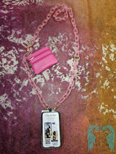 Load image into Gallery viewer, Clip and Go Crossbody Phone Strap- Ice Chain with Pouch
