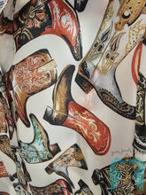 Load image into Gallery viewer, Multi Colored Boot Blouse
