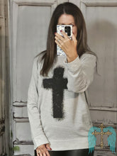 Load image into Gallery viewer, Splatter Cross Sweatshirt
