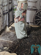 Load image into Gallery viewer, Patchwork Wide Leg Pants-Sage Grey
