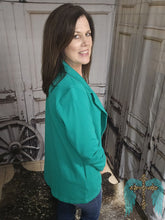 Load image into Gallery viewer, The Magic 3/4 Inch Sleeve Blazer-Kelly Green
