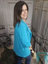 Load image into Gallery viewer, The Magic 3/4 Inch Sleeve Blazer-Teal
