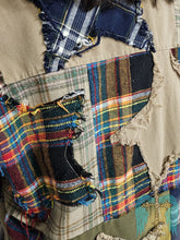 Load image into Gallery viewer, Plaid Patched Button Down Jacket
