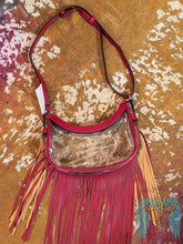 Load image into Gallery viewer, Game Day Clear Fringe Purse
