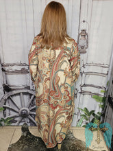 Load image into Gallery viewer, Paisley Printed Shirt Dress
