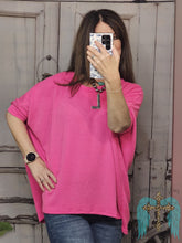 Load image into Gallery viewer, Savanna Jane Ribbed Top-Hot Pink
