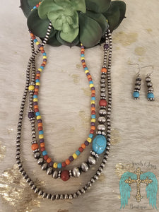 Multi-Colored Navajo Pearl Set