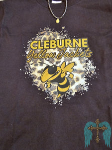Little Girls Cleburne Yellow Jackets Graphic Tee