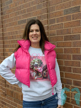 Load image into Gallery viewer, Puffer Vest-Hot Pink
