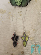 Load image into Gallery viewer, Western Cactus Stone Necklace
