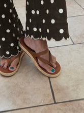 Load image into Gallery viewer, Entro Brown with Cream Polka Dot Pants - Jeans Jewels and Jesus Boutique
