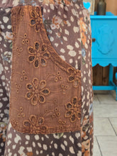 Load image into Gallery viewer, Fawn Deer And Floral Print Mineral Washed Patchwork Pants - Jeans Jewels and Jesus Boutique
