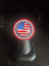 Load image into Gallery viewer, Flag Bling Stretch Ring - Jeans Jewels and Jesus Boutique
