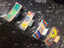 Load image into Gallery viewer, Hand Tooled &amp; Painted Hair Clip - Jeans Jewels and Jesus Boutique
